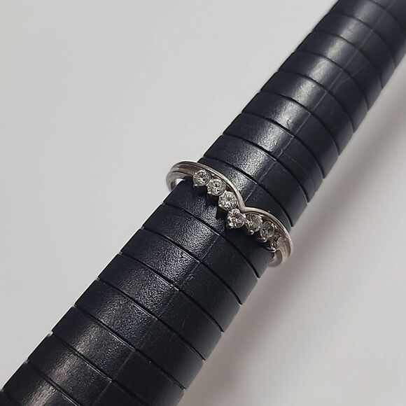 DQ 925 Ring CZ Size 9 Sterling Silver - Picture 2 of 3